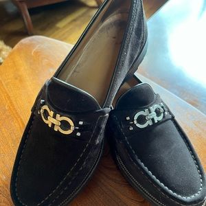 MENS SUEDE FERRAGAMO LOAFERS